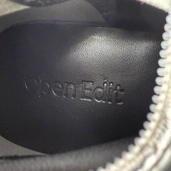 Open Edit Viv Pointy Toe Knee High Heeled Boot Women's 7 Silver Going Out NWOB - Picture 14 of 14